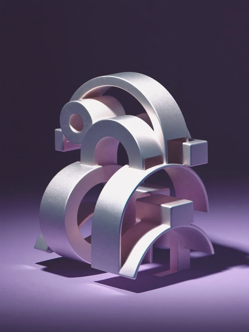 Illustration conceptuelle d'un objet de bureau modulable.